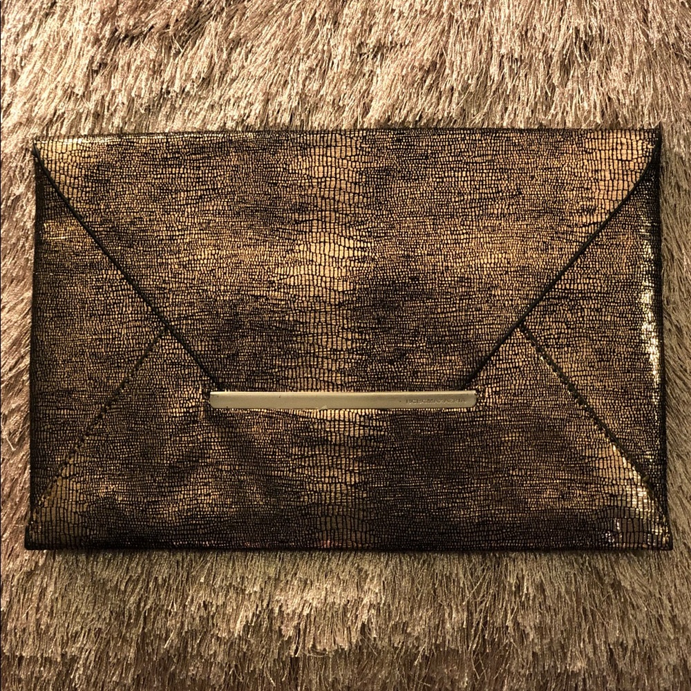 BCBG Metallic Clutch